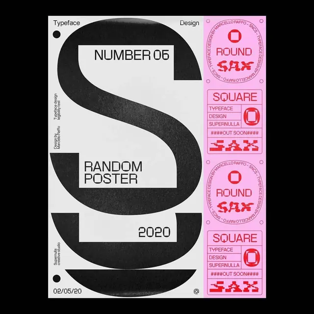 Random Poster Design, swiss, minimal, high-contrast
