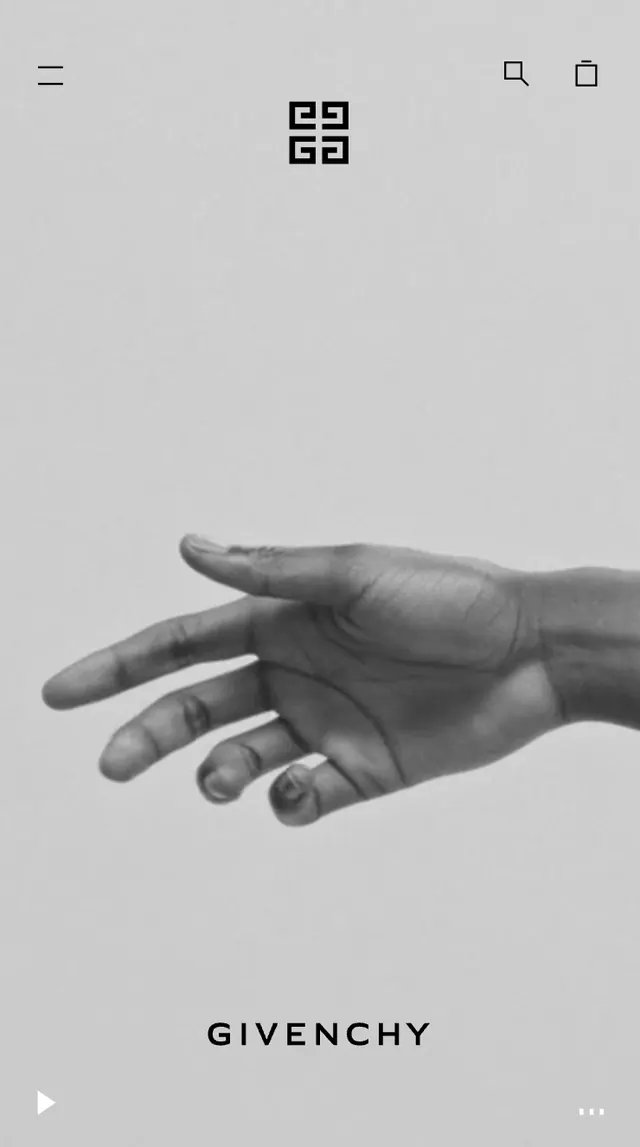 Givenchy Editorial Layout