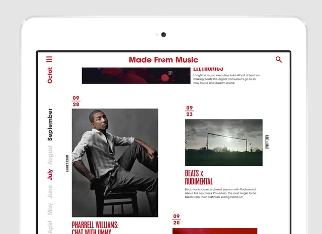 Mode Film Music Editorial Layout