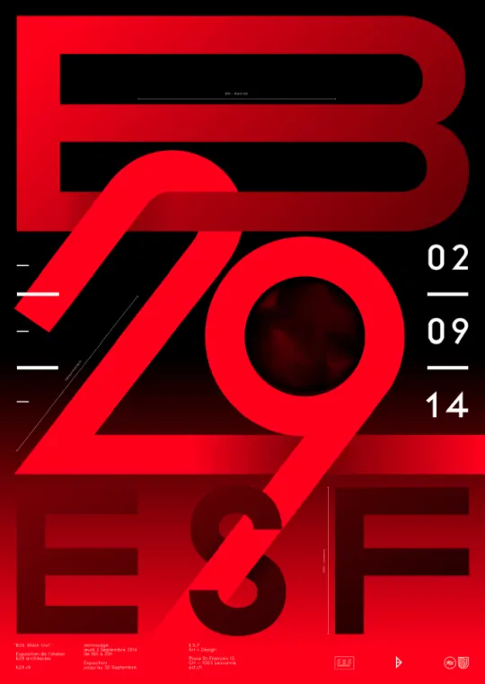 Red Typography Poster