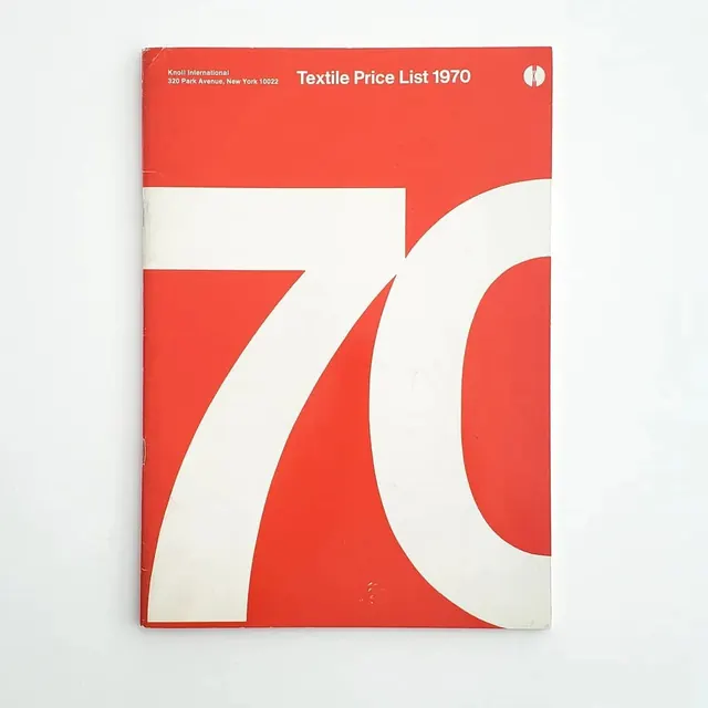Textile Price List 1970, minimal, swiss, high-contrast