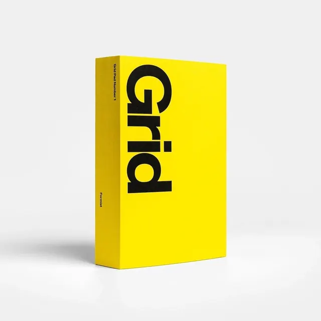 Grid Book Cover, minimal, swiss, vibrant
