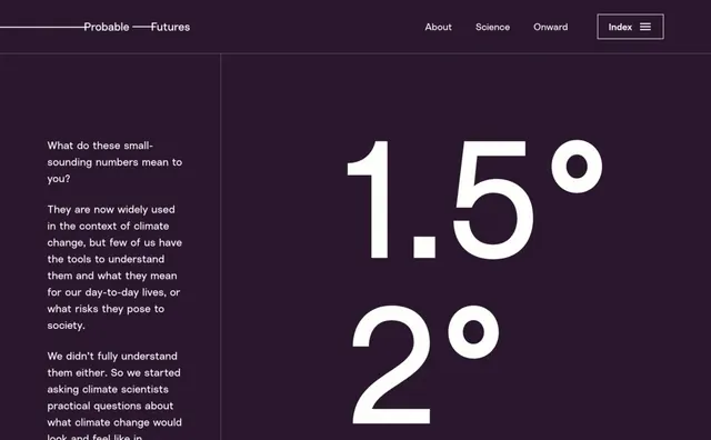 Possible - Futures Typography Layout, minimal, swiss, dark