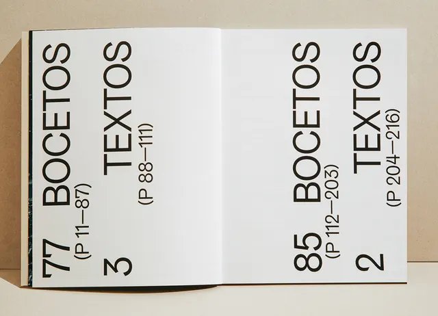 Bocetos Textos Layout, minimal, swiss, monochrome