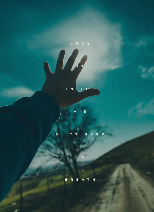 Atmospheric Nature Typography