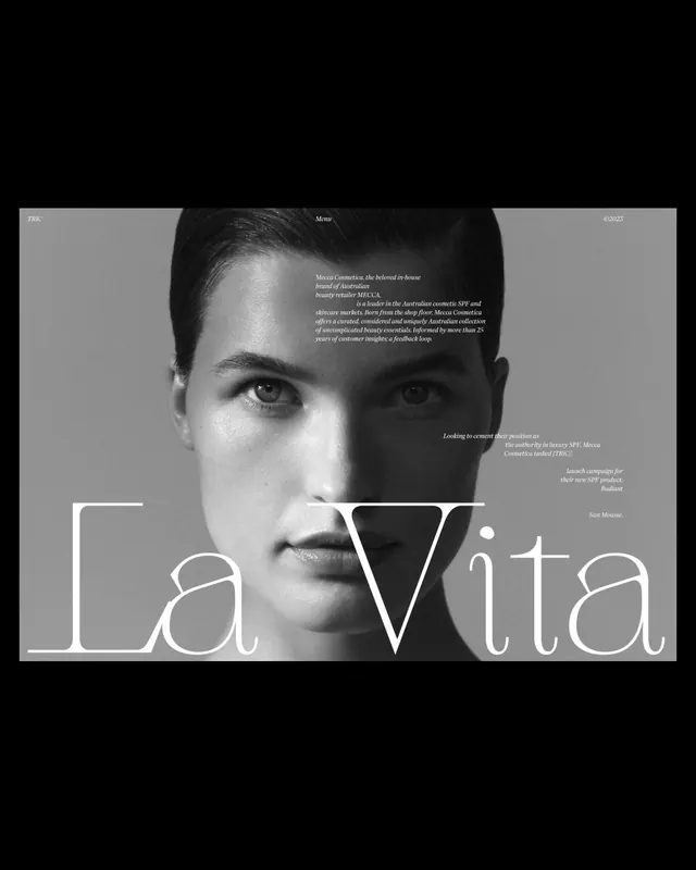 La Vita Editorial Portrait, minimal, monochrome, monochrome