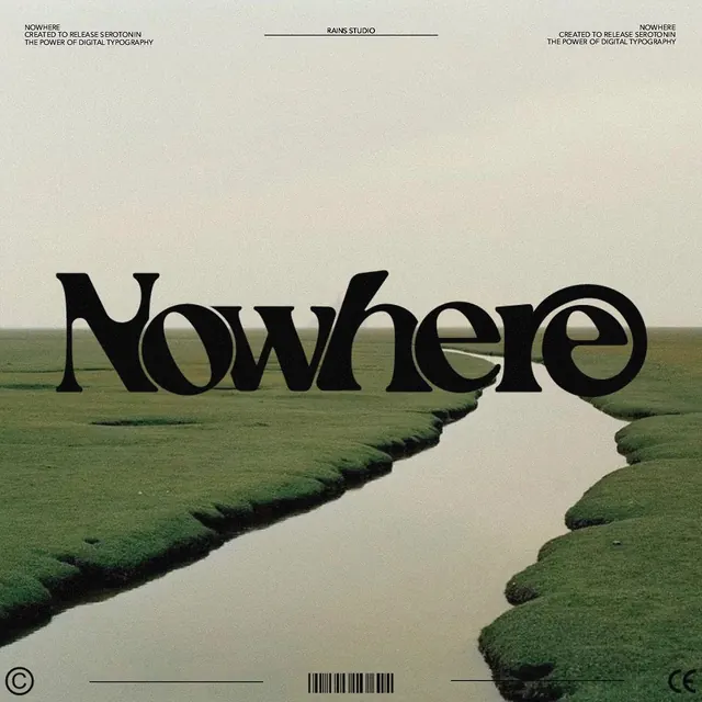 Nowhere Album Cover, minimal, editorial, muted
