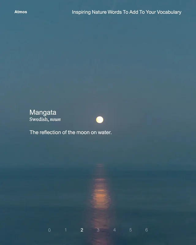 Mangata Nature Vocabulary Card