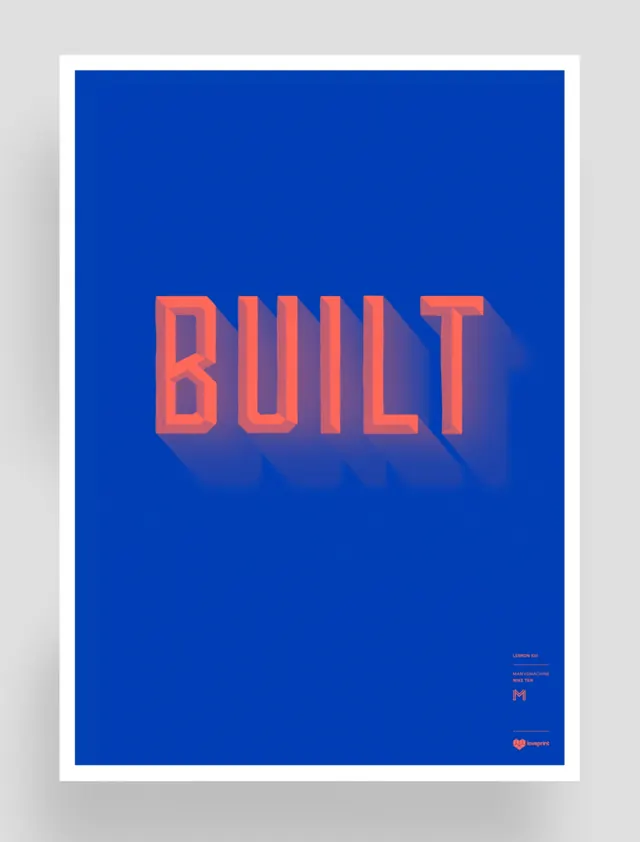BUILT Typography Poster