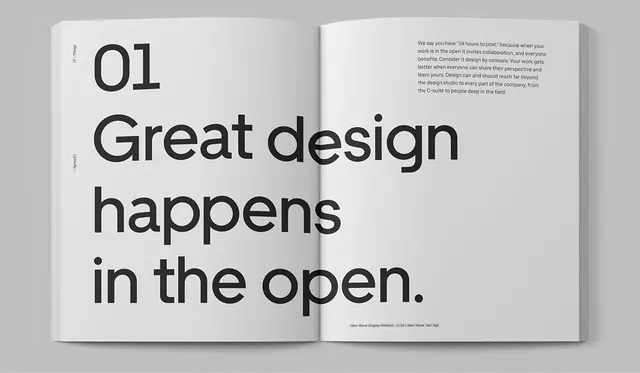 Editorial Layout with Large Typography