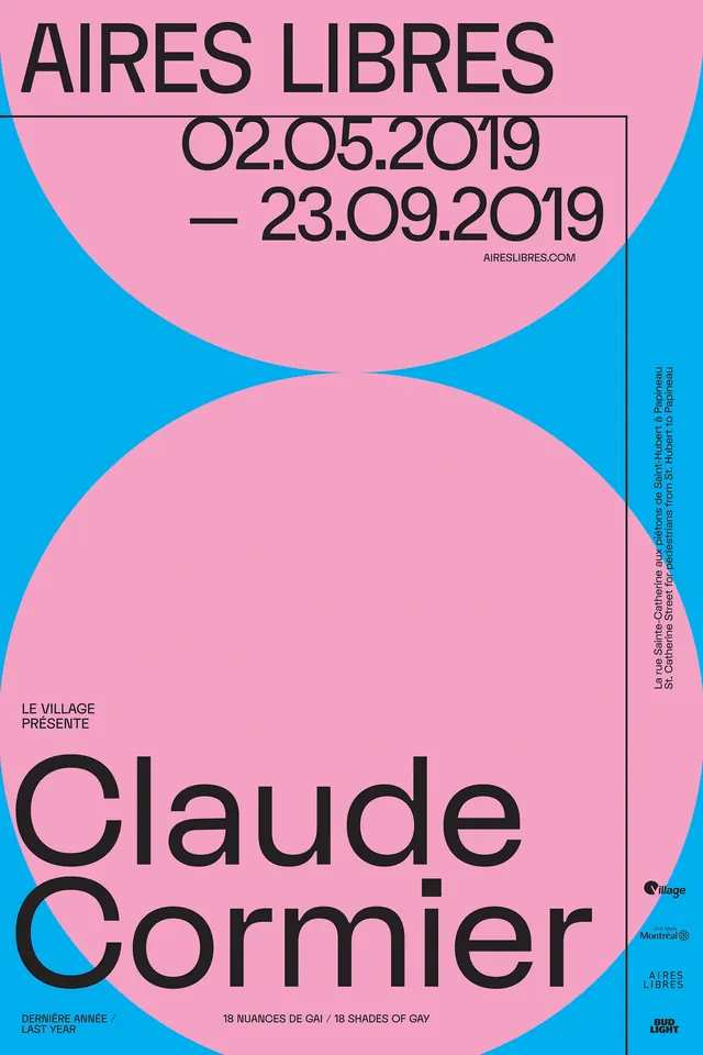 Claude Cormier Exhibition Poster