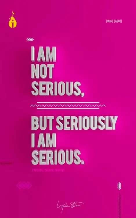 I Am Not Serious, But Seriously I Am Serious Poster