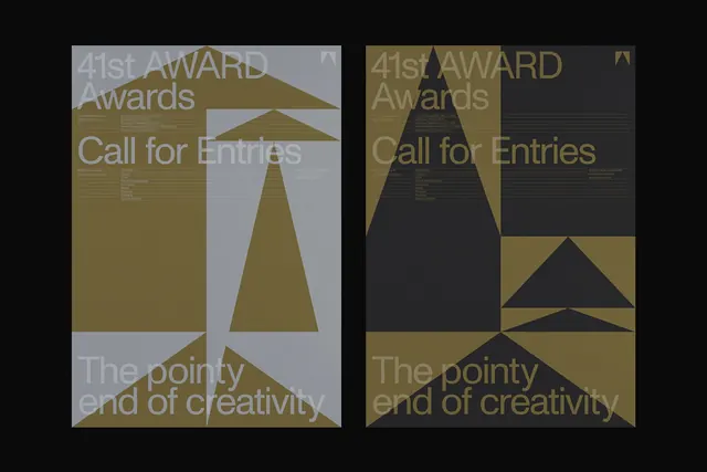 1st AWARD Awards Call for Entries, minimal, geometric, high-contrast
