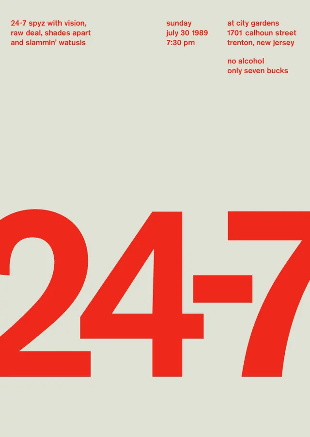 24-7 Event Poster