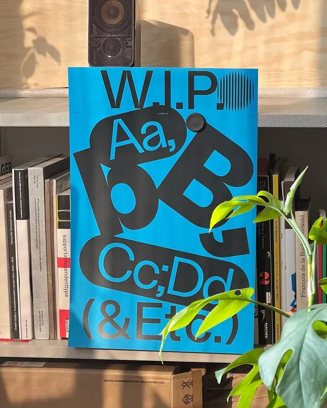 Typography Poster with Abstract Graphics