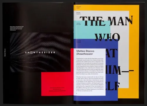 Editorial Layout with Bold Typography