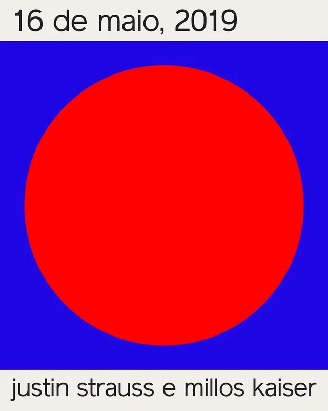 Red Circle Graphic, minimal, swiss, high-contrast