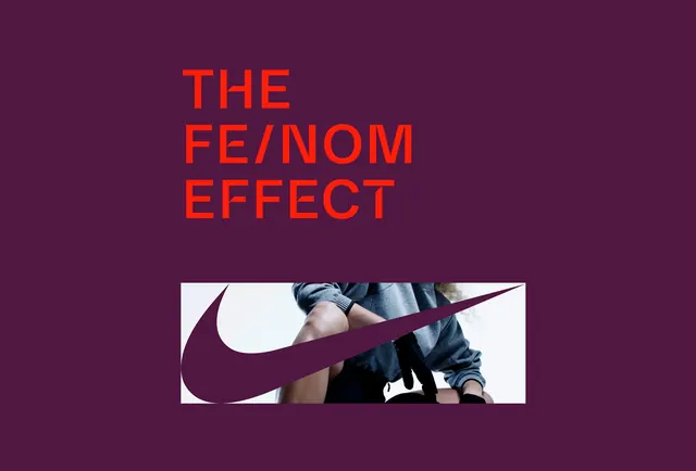 Nike FE/NOM EFFECT plum poster, minimal, editorial, dark