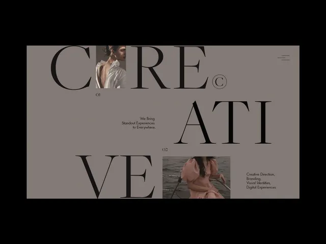 Typography and Portrait Editorial Layout