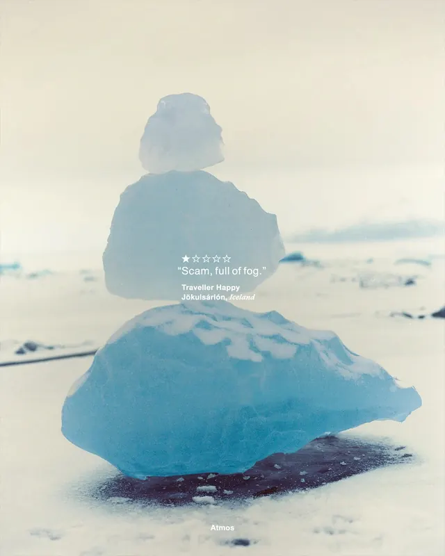 Iceberg Typography Composition