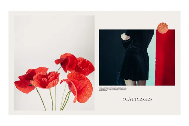 Red Poppy Editorial Layout