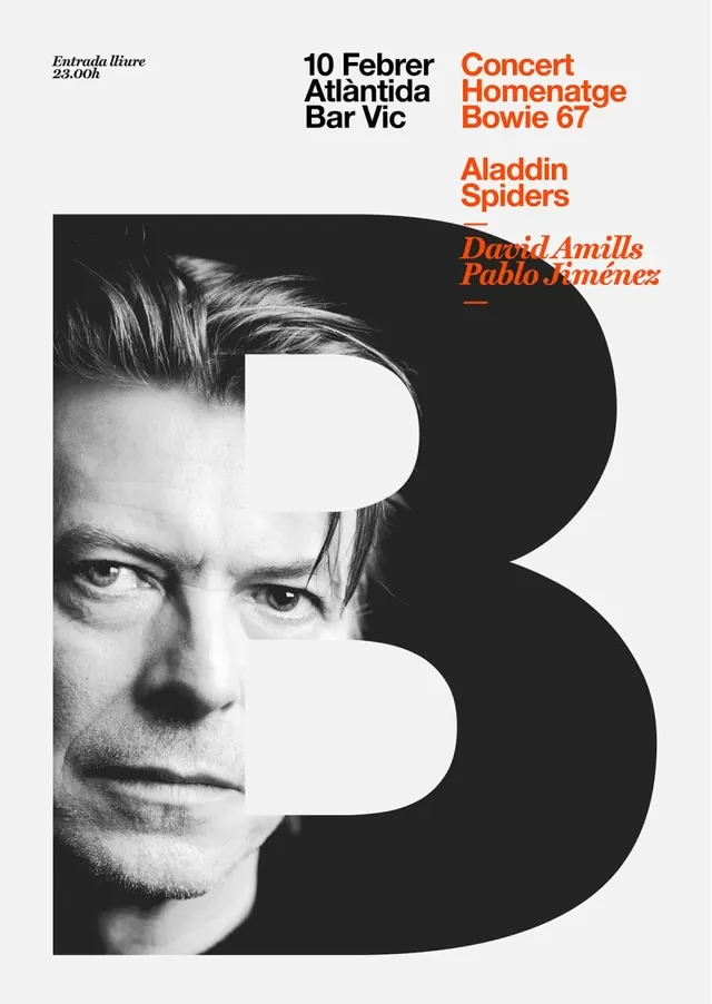 Event Poster with Typographic Overlay