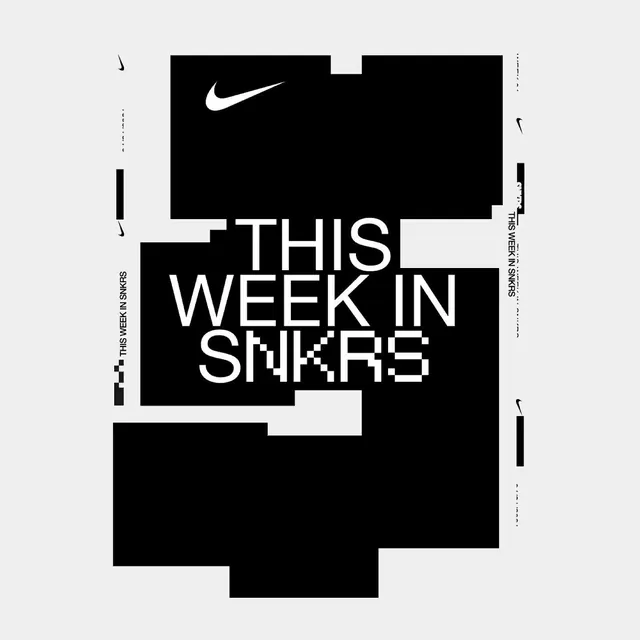 This Week In Sneakers Editorial Layout, brutalist, neo-brutalist, monochrome