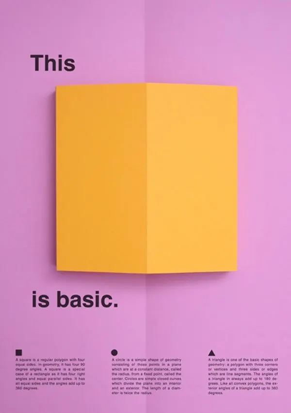 Minimalist Geometric Layout, minimal, swiss, vibrant