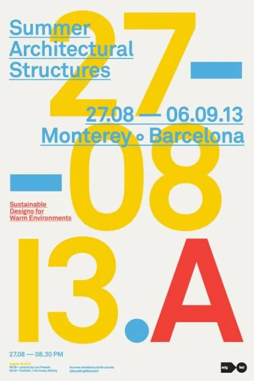 Summer Architectural Structures Poster