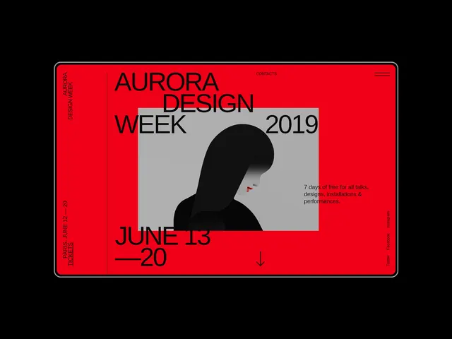 Aurora Design Week 2019 Poster