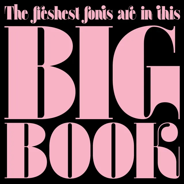 Big Book Typography Poster