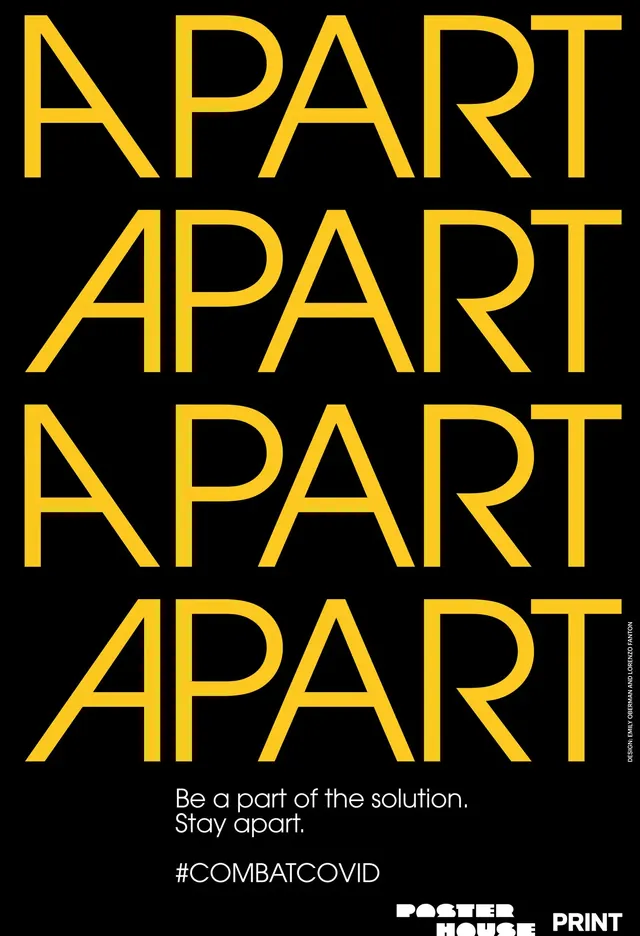 A PART APART Typography Design, minimal, geometric, high-contrast
