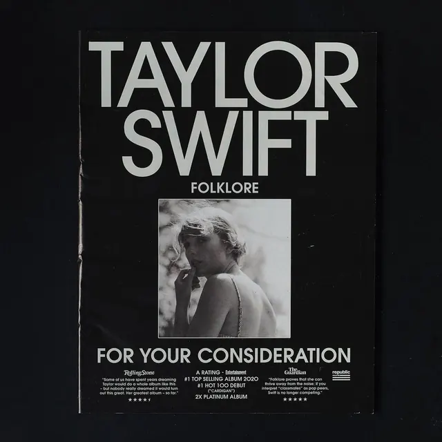 Taylor Swift Folklore For Your Consideration