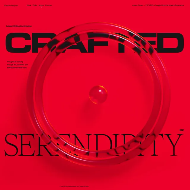Crafted Serendipity Editorial Layout, maximalist, 3d-render, vibrant