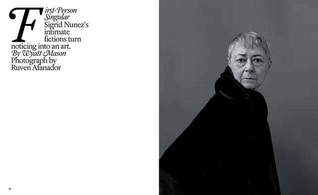 Editorial Portrait and Typography Layout