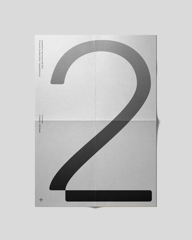 Large Scale Number Typography