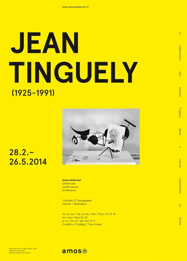 Jean Minguely Exhibition Poster