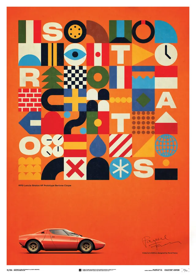 Abstract Geometric Typography Poster