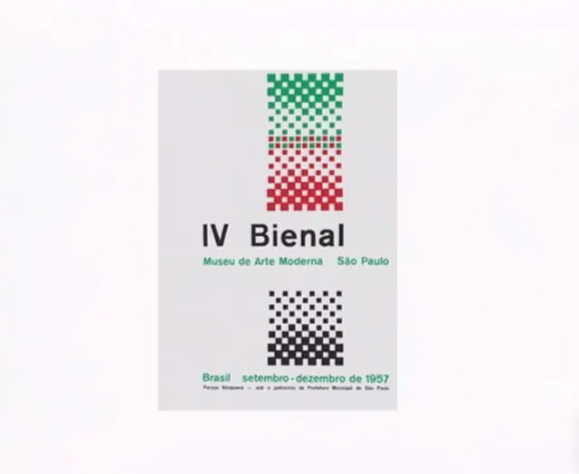 IV Bienal Museu de Arte de São Paulo Poster, minimal, swiss, high-contrast