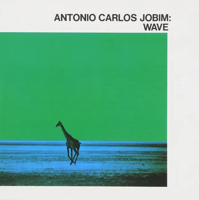 Antonio Carlos Jobim: Wave Album Cover, minimal, flat, vibrant