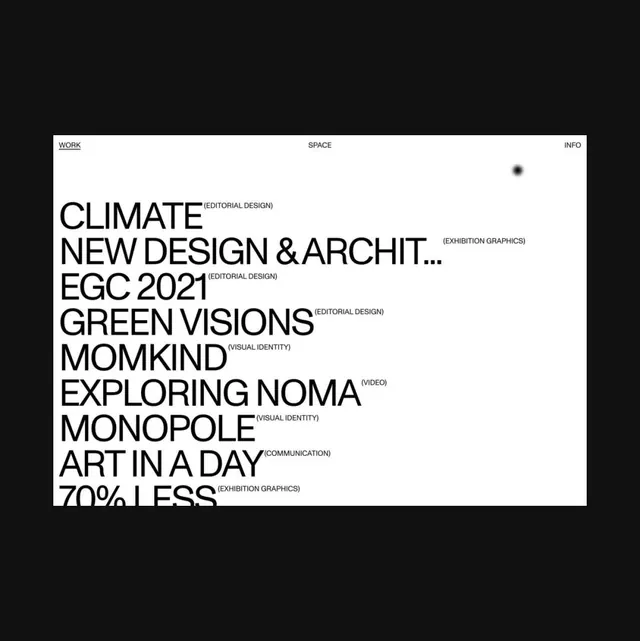 Minimal editorial type specimen, minimal, editorial, dark