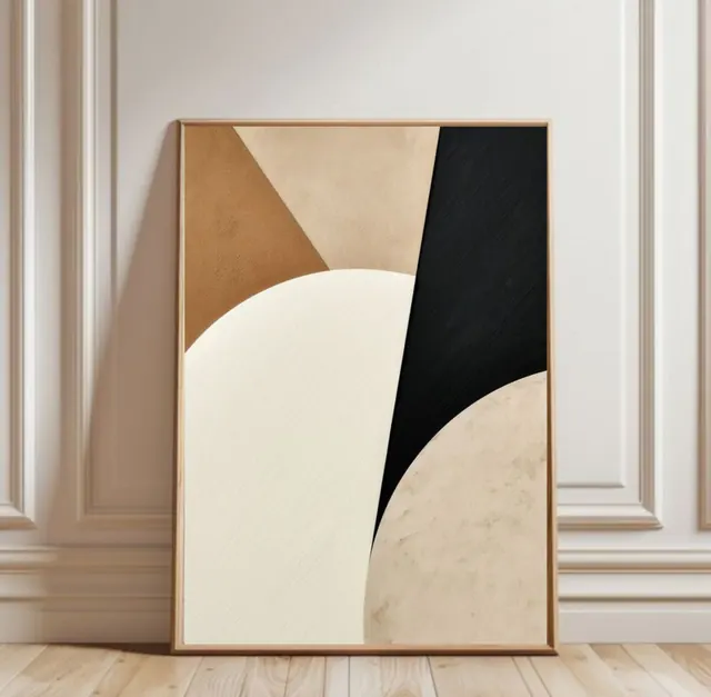 Boho art print, abstract poster, bedroom decor, wall art print, minimal ornament, beige painting, abstract shape drawing, japandi home decor, minimal, editorial, light