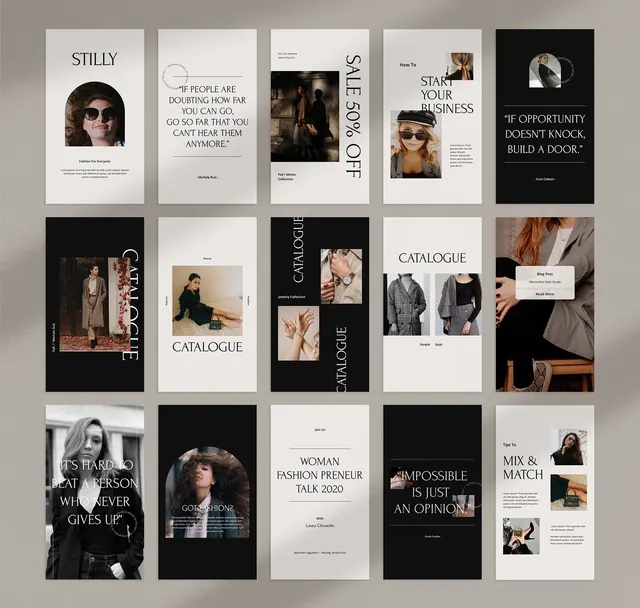 Editorial minimal collage, editorial, minimal, dark