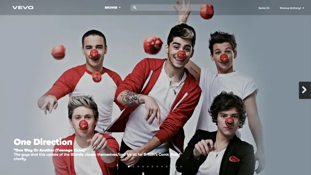 One Direction Group Promotional Banner