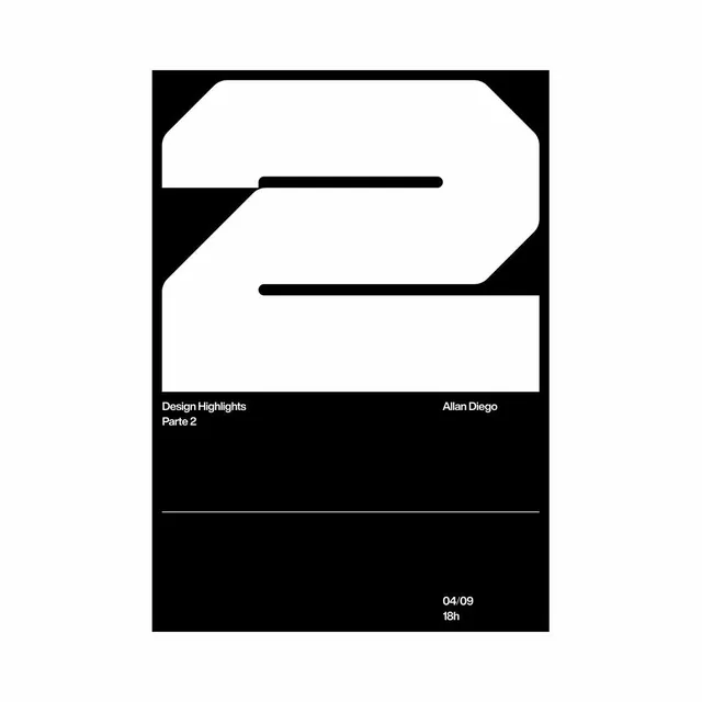Design Highlights Portfolio Cover, minimal, swiss, monochrome