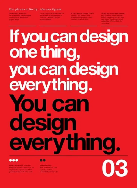 Typography Design Poster