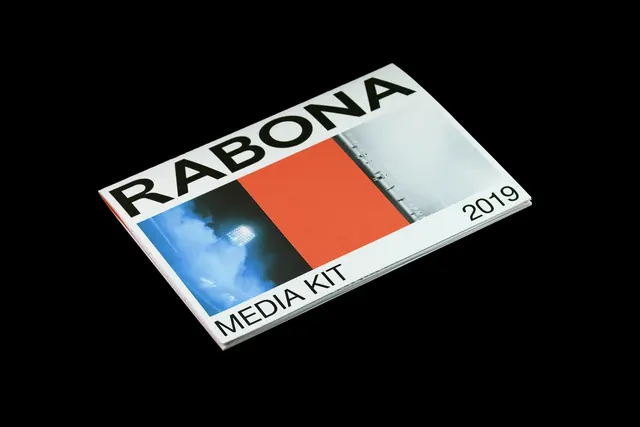 Rabona Media Kit, minimal, swiss, high-contrast