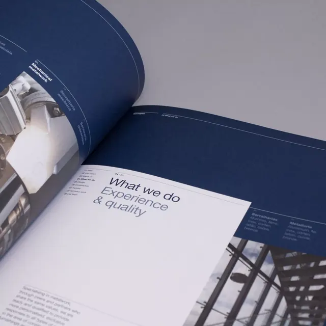 Minimal corporate-clean editorial spread, minimal, corporate-clean, light