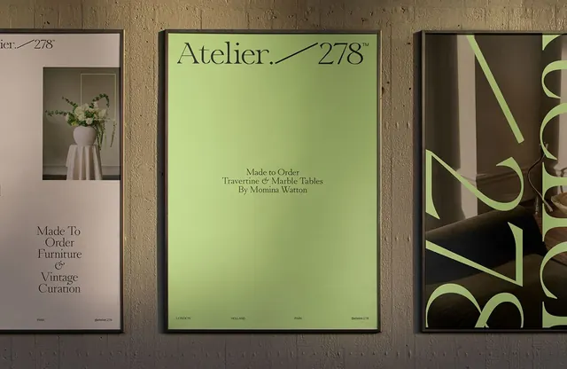 Minimal type specimen, minimal, muted