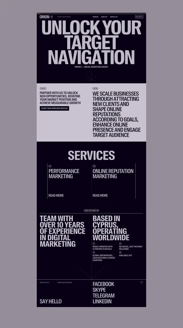 Minimal corporate-clean type specimen, minimal, corporate-clean, dark